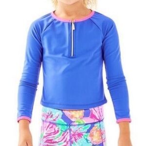Lilly Pulitzer Girls' Mini UPF 50+ Luxletic Sydney Sunguard girls size xl 12-14
